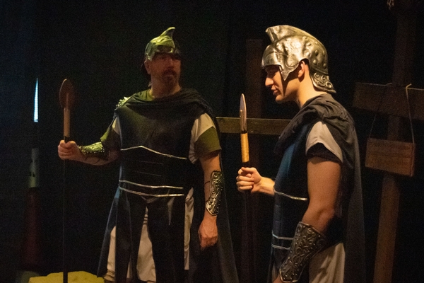 Cross View members as Roman soldiers at the crucifixion