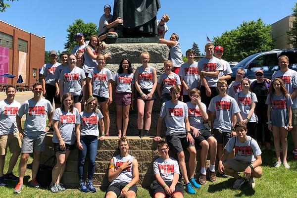 Cross View's high school youth group at Concordia University, St. Paul