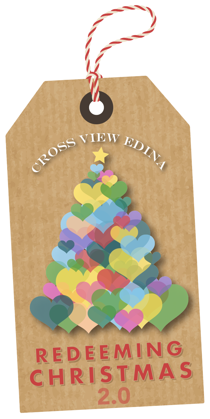 Gift Tag with Redeeming Christmas Christmas Tree Logo