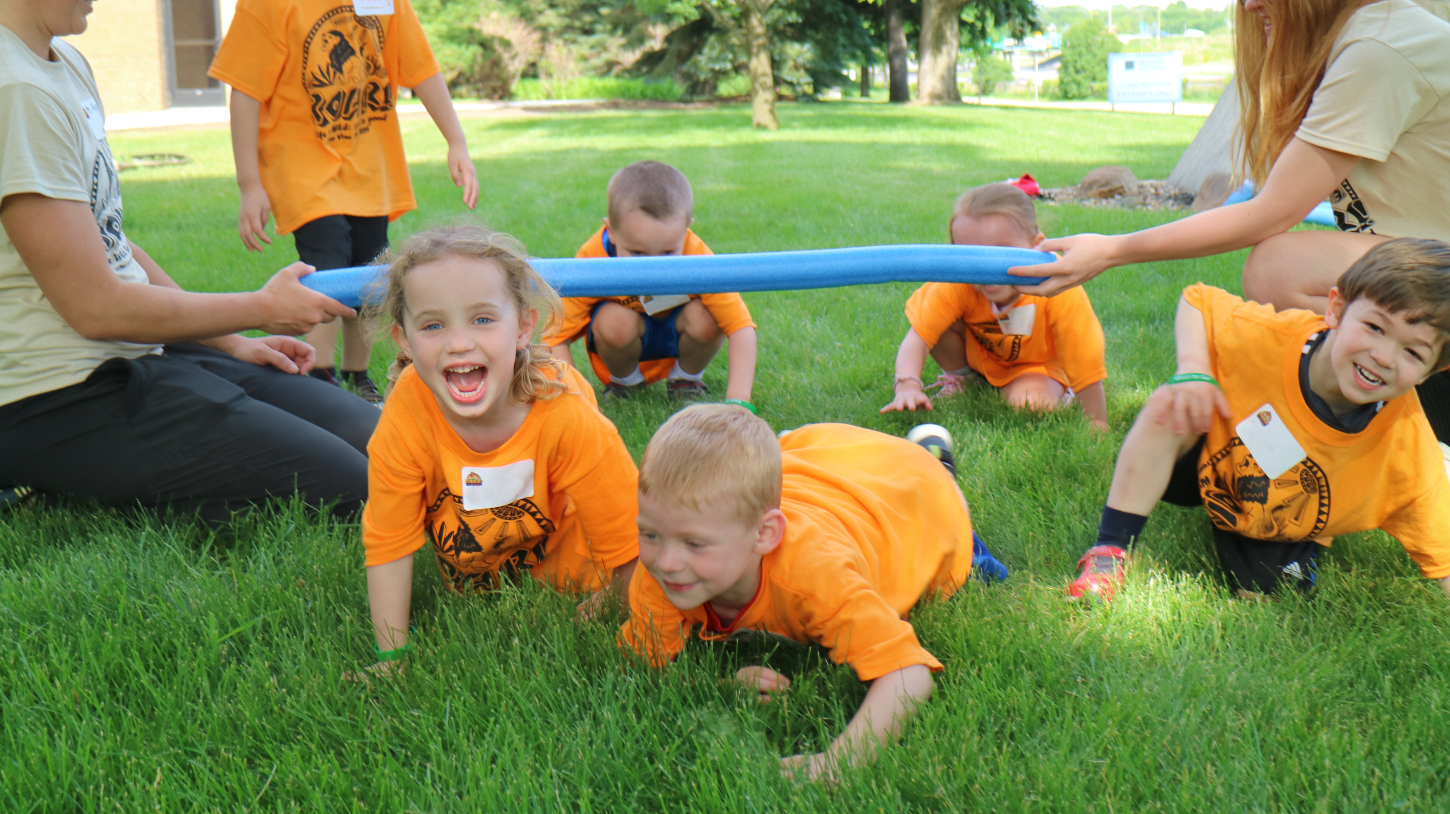 ECC students play outside