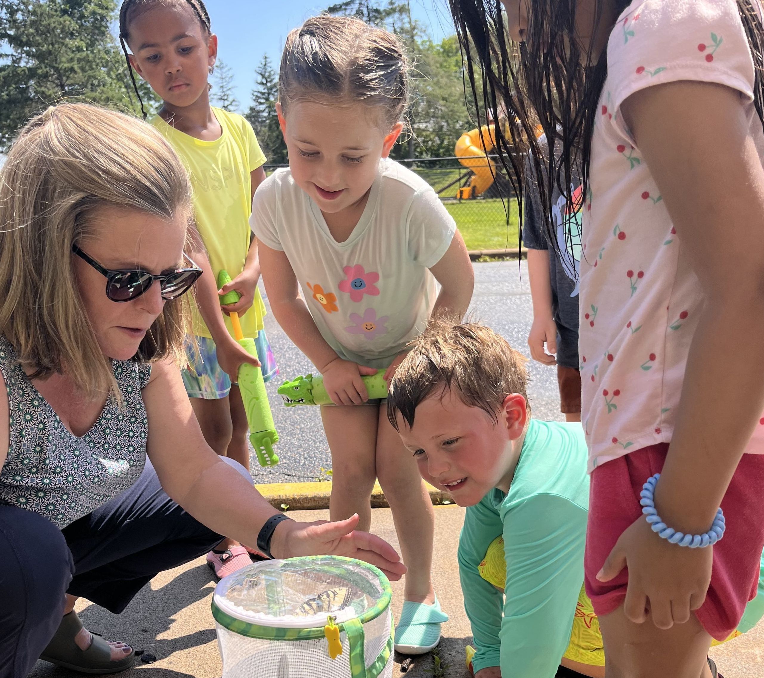 Children engaged in hands-on learning