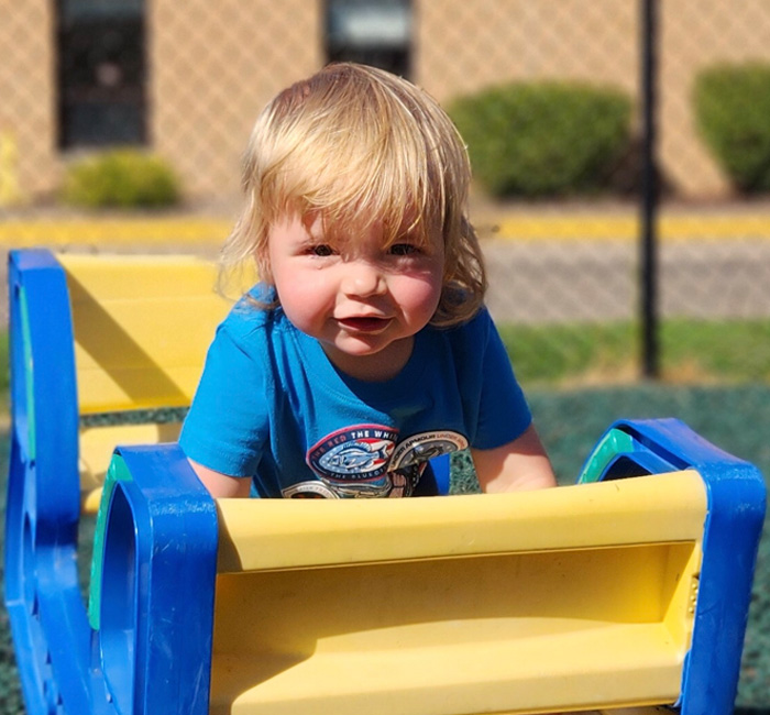 Toddlers playing at Cross View Early Childhood Center