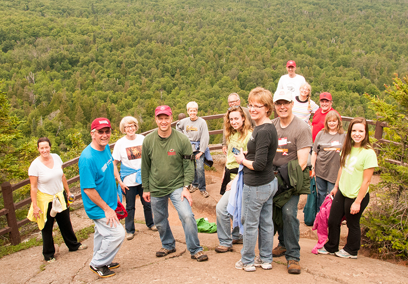 Cross View Members on a mission trip in Grand Marais.