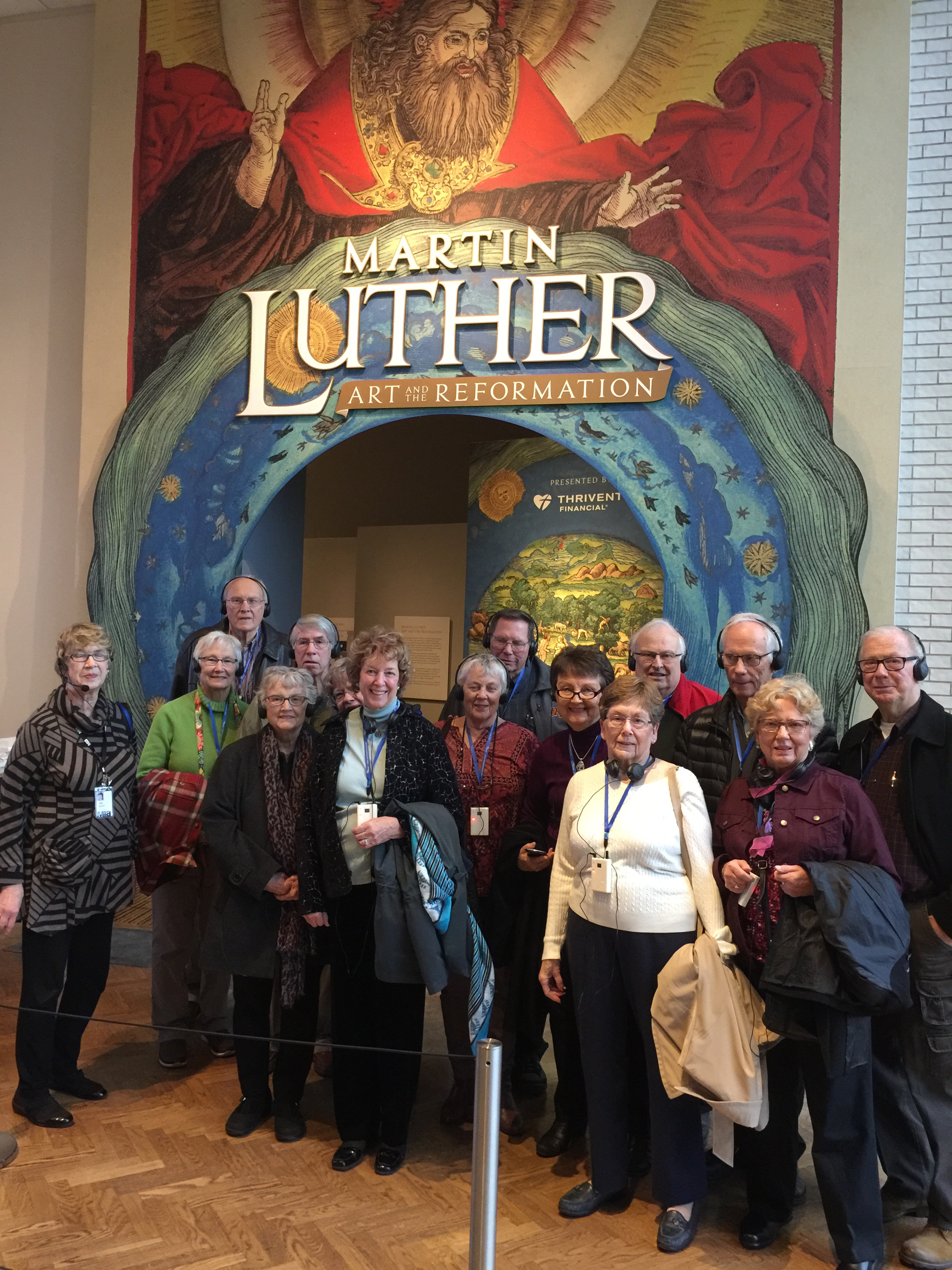 Senior Citizens at the Martin Luther exhibit at Minneapolis Institute of the Arts